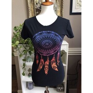 Y2K Guess Sz XS Embellished Dream Catcher T-shirt
